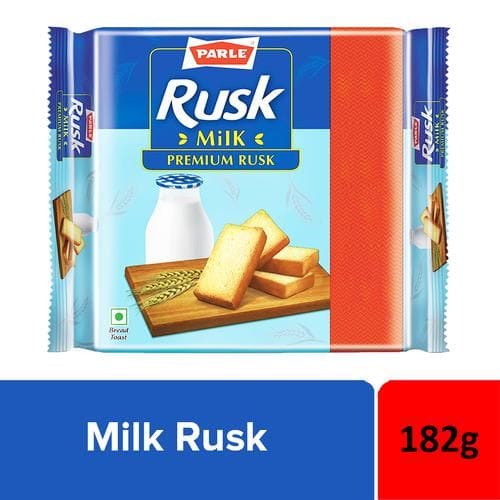 Parle Premium Rusk, Milk, 182 G