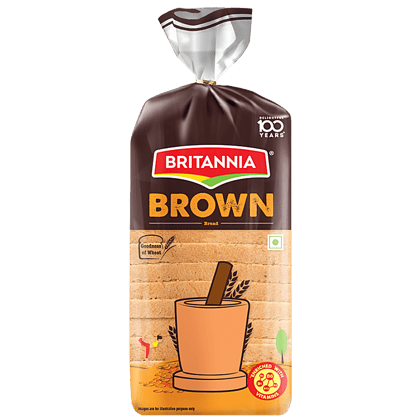 Britannia Brown Bread, With Goodness Of Wheat, Enriched With Vitamins, 400 G