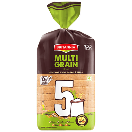 Britannia Multigrain Bread, 400 G Pouch