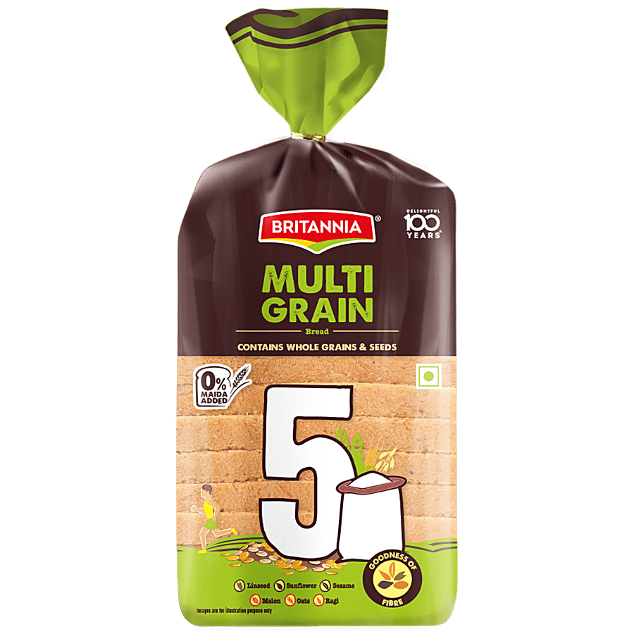 Britannia Multigrain Bread, 400 G Pouch