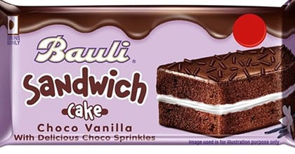 Bauli Sandwich Cake Choco Vanilla, 25G