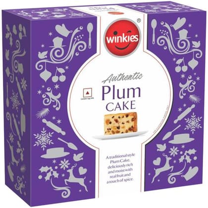 Winkies Authentic Plum Cake, Real Fruit, Traditional Style, 450 G
