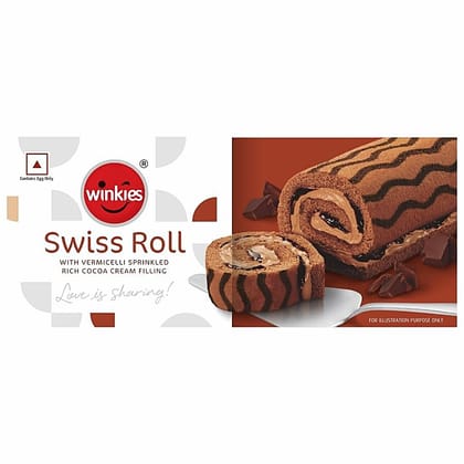 Winkies Swiss Roll Cake, Chocolate, 165 G