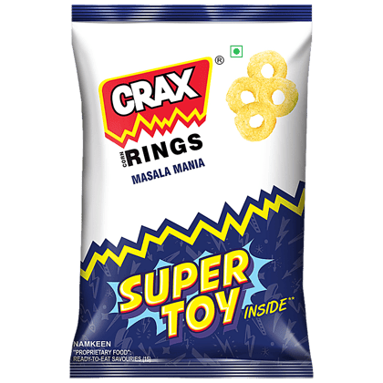 Crax Corn Rings Masala Mania Namkeen, 3x53 g Multipack