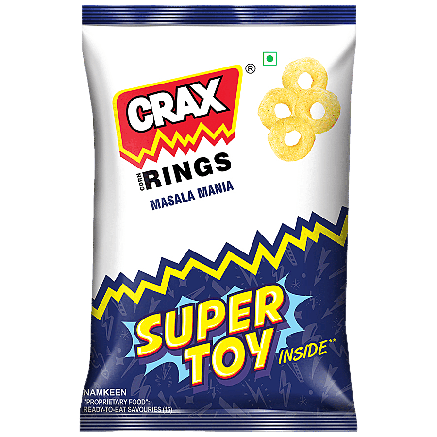 Crax Corn Rings Masala Mania Namkeen, 3x53 g Multipack