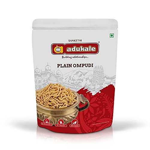 Adukale'S Plain Om Pudi Mixture | South Indian Snacks | 180G Pack