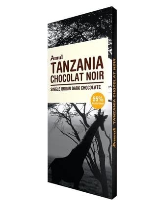Amul Tanzania Single Origin Dark Chocolate, 125G