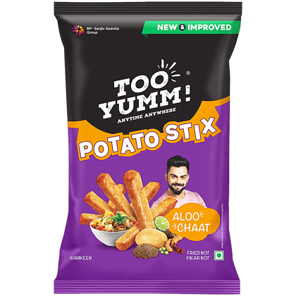 Too Yumm! Aloo Chaat Flavour Potato Stix Namkeen, 70 g