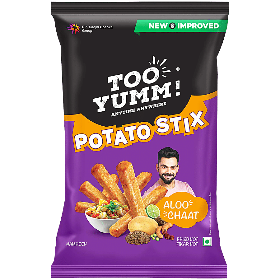 Too Yumm! Aloo Chaat Flavour Potato Stix Namkeen, 70 g