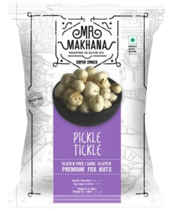 Mr Makhana Gluten Free Pickle Tickle Popped Lotus Seeds 25G
