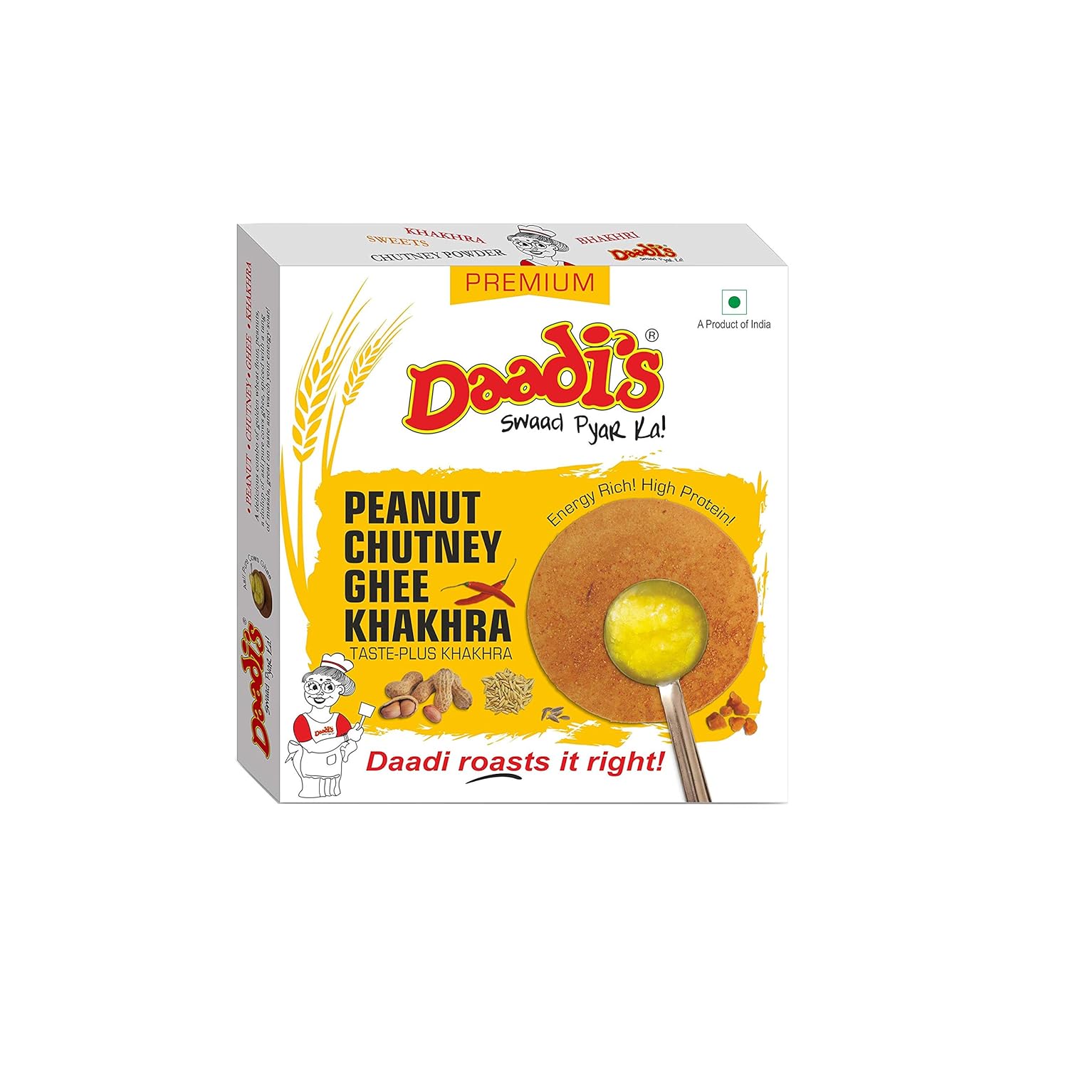 Daadi'S Chutney Khakhra, Ghee, 200G (Pack Of 2)