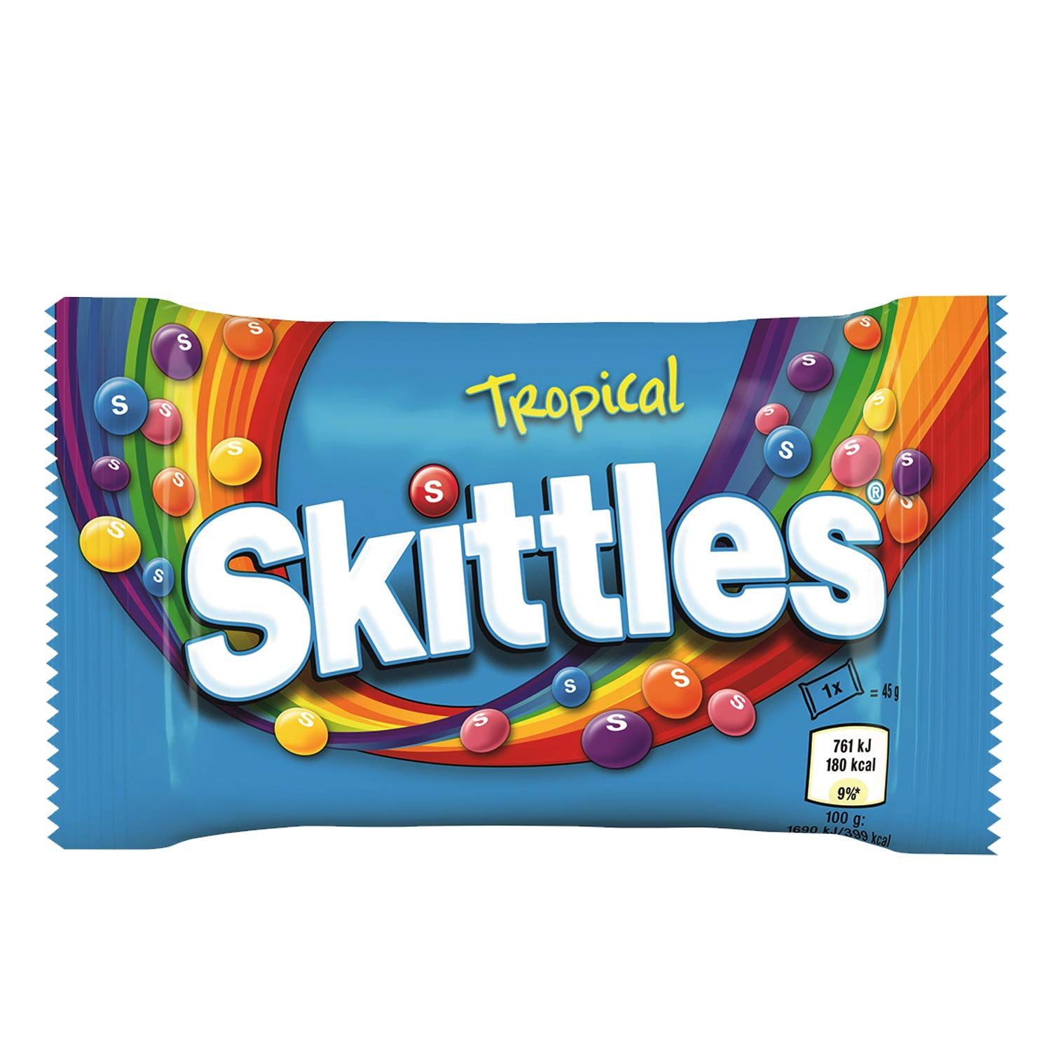 Skittles Tropical Flavour Candy, 45 G