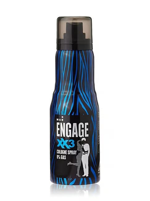 Engage XX3 Cologne Spray - No Gas Perfume, Spicy & Woody, Skin Friendly, For Men, 135 ml