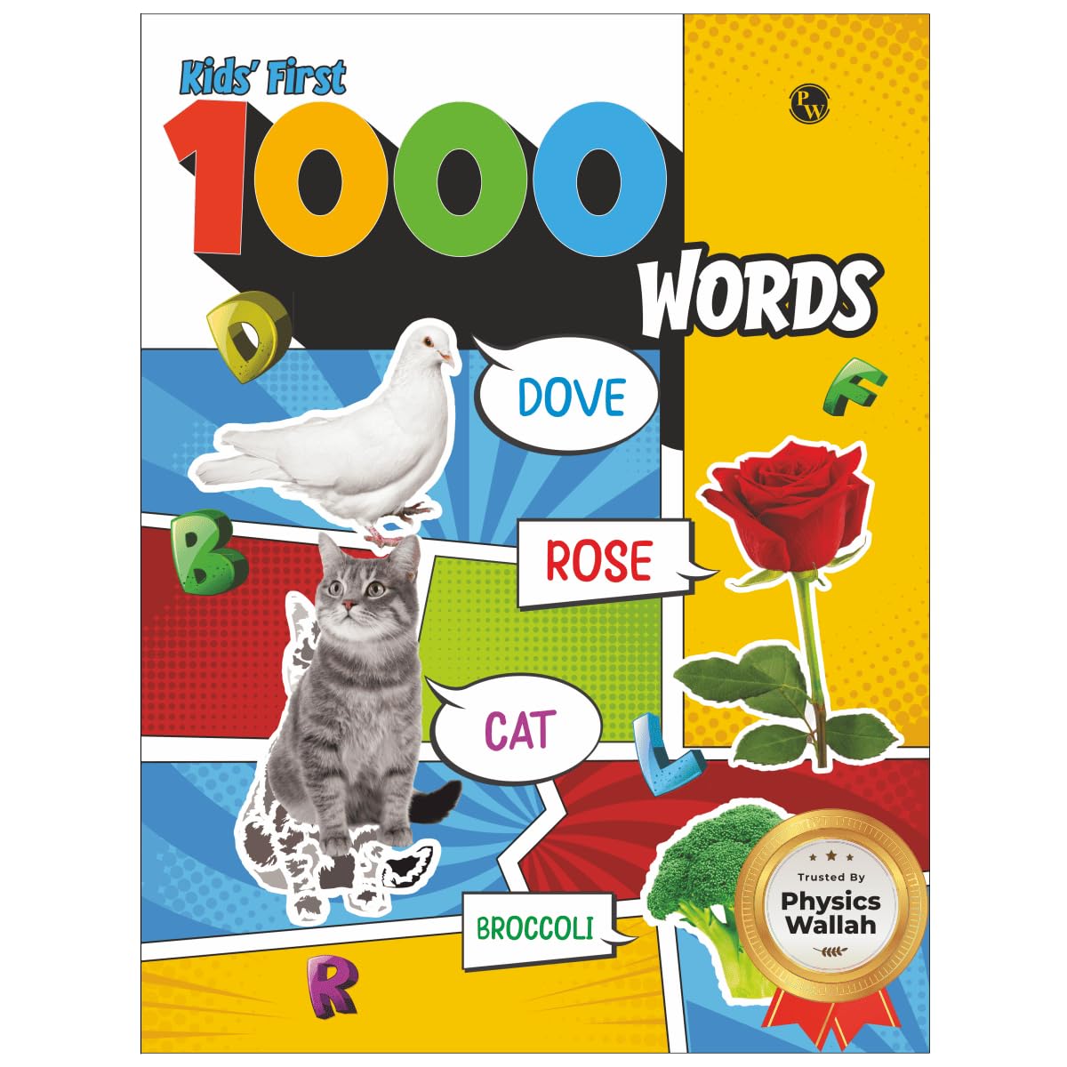 PW First 1000 Words Book: Early Learning Picture Book for Children Ages 1, 2, 3, 4, 5, 6 Years