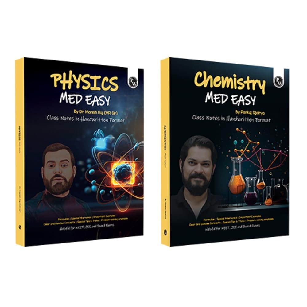 PW Physics, Chemistry Med Easy | Notes, Formulas, Tips & Tricks for NEET/JEE & Board Exams | MR Sir, Pankaj Sir Handwritten Notes Combo Set of 2 [Paperback] PW