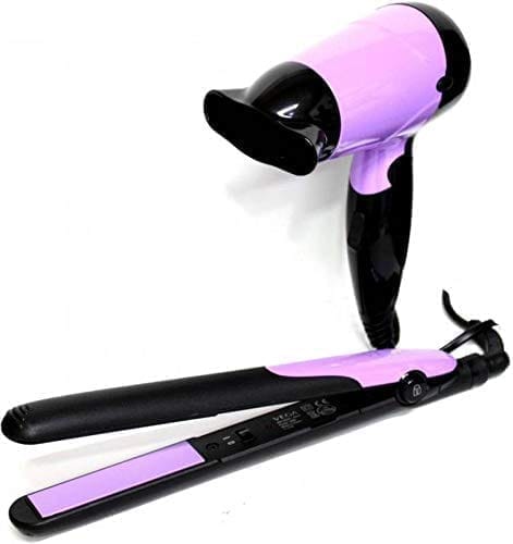 Vega Ms Allure Styling Set Hair Dryer & Starightener VHSS-04 (Colour May Vary)