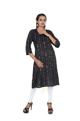 GHL GUENDICHA HAAT Sambalpuri Certified Handloom Women's Pure Cotton Round Neck Long Kurta GHL GUENDICHA HAAT Sambalpuri Certified Handloom Women's Pure Cotton Round Neck Long Kurta