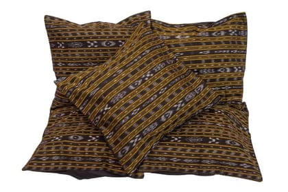 GHL GUENDICHAHAAT Sambalpuri Certified Handloom Cotton Cushion Cover(16"x16") GHL GUENDICHAHAAT Sambalpuri Certified Handloom Cotton Cushion Cover(16"x16")