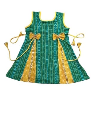GHL GUENDICHAHAAT Sambalpuri Certified Handloom Cotton Girl's Frock