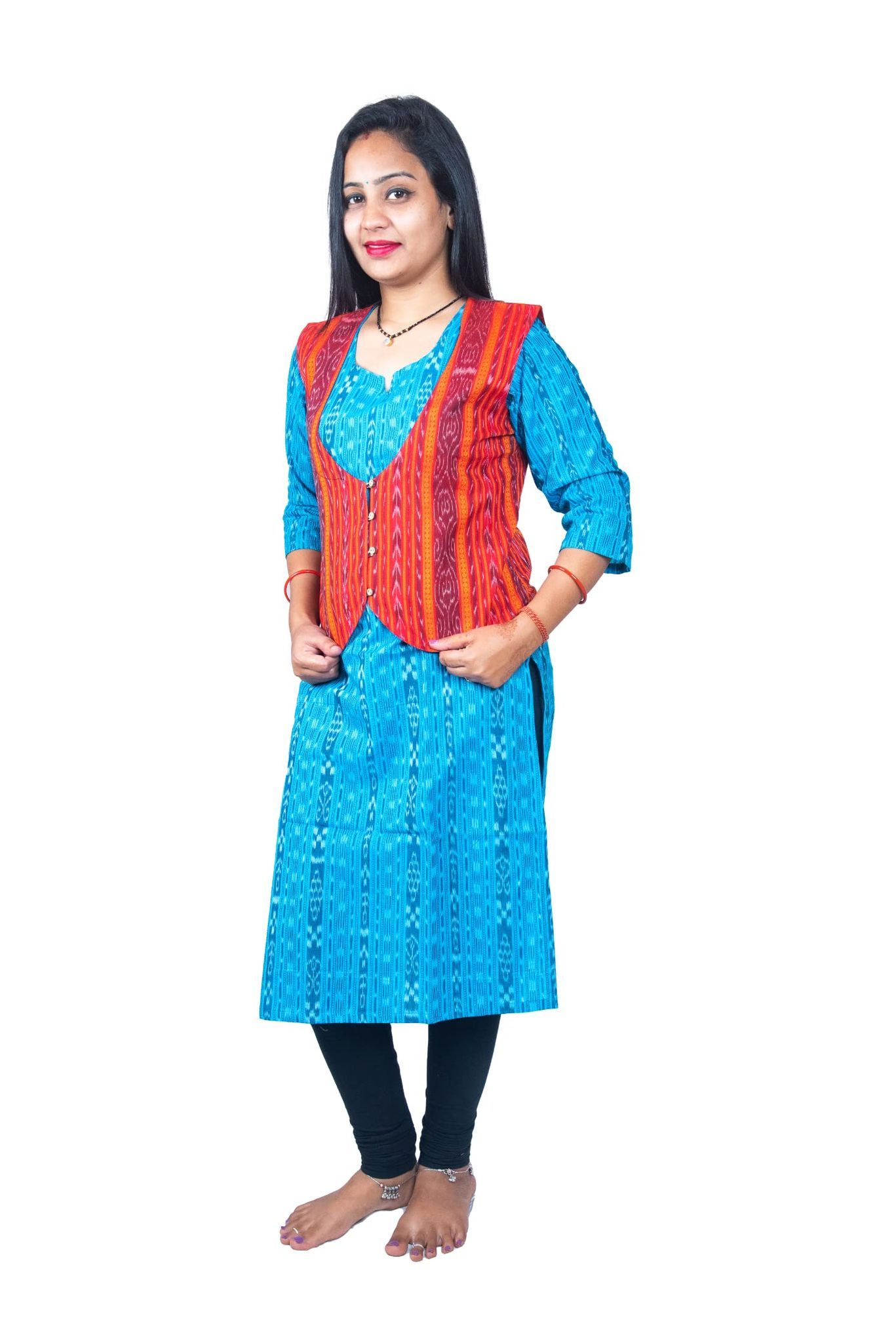 GHL � GUENDICHA HAAT LLP Sambalpuri Certified Handloom Women's Pure Cotton Jacket