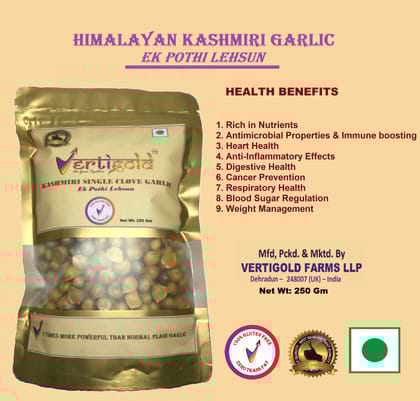 Himalayan Kashmiri Garlic (Ek Pothi Lehsun) 250 GM