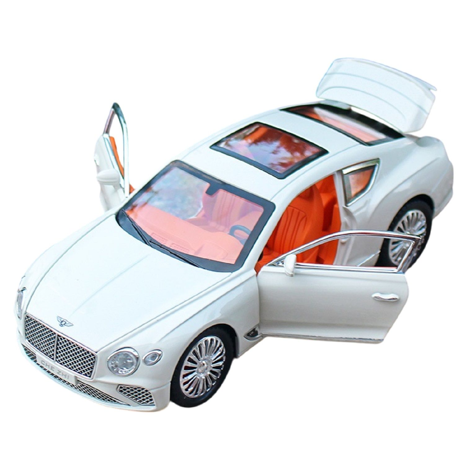 KTRS ENTERPRISE 1:32 Bntly Continental GT Alloy Metal Pull Back Die-cast Car Model Pull Back car Super Openable Doors Sound and Light Doors  Light Music Boys Toys for Kids