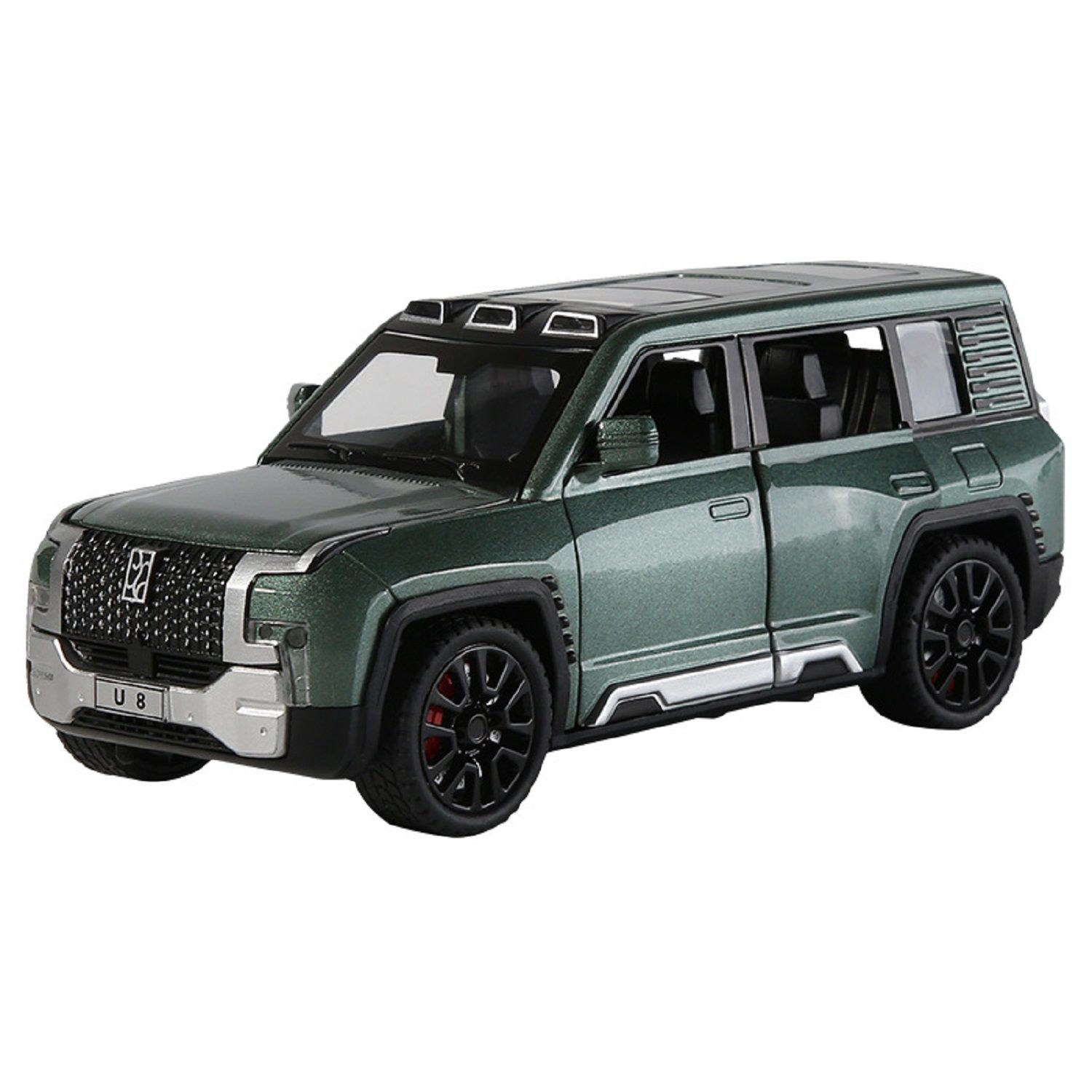 KTRS ENTERPRISE 1:32 Huin U8 Alloy Metal Pull Back Die-cast Car Model Pull Back car Super Openable Doors Sound and Light Doors & Light Music Boys Toys for Kids