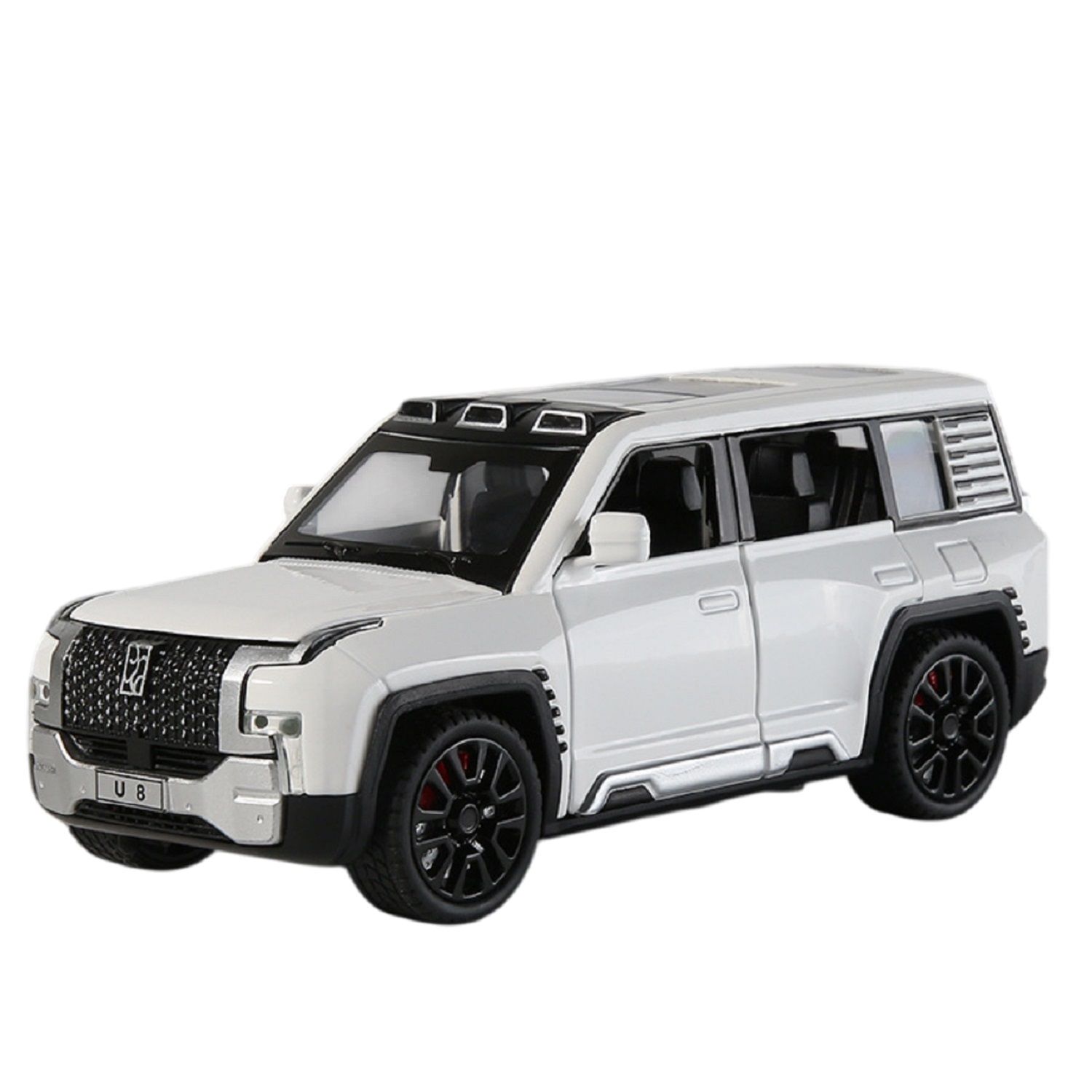 KTRS ENTERPRISE 1:32 Huin U8 Alloy Metal Pull Back Die-cast Car Model Pull Back car Super Openable Doors Sound and Light Doors & Light Music Boys Toys for Kids