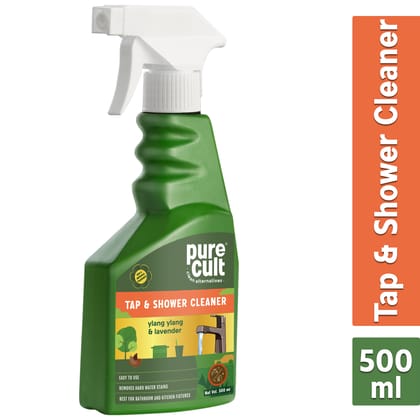 PureCult Tap And Shower Cleaner 500ml | With Ylang Ylang & Lavender Essential Oils