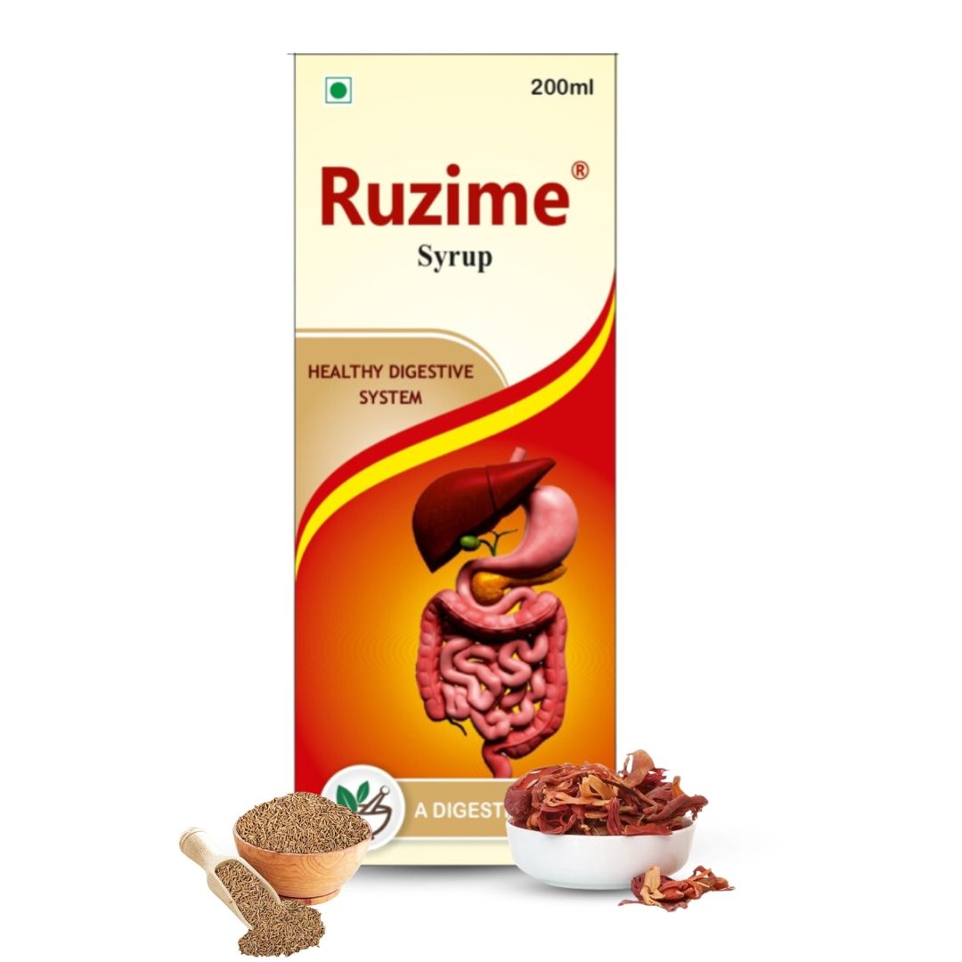 Rhushi Ayurved Ruzime Syrup - Healthy Digestive System