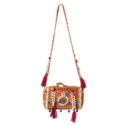 Rajasthani Patchwork Cross Body Handbag with Detachable Sling, Pattern for Women and Girls, Festivals or Parties Rajasthani Patchwork Cross Body Handbag with Detachable Sling, Pattern for Women and Girls, Festivals or Parties