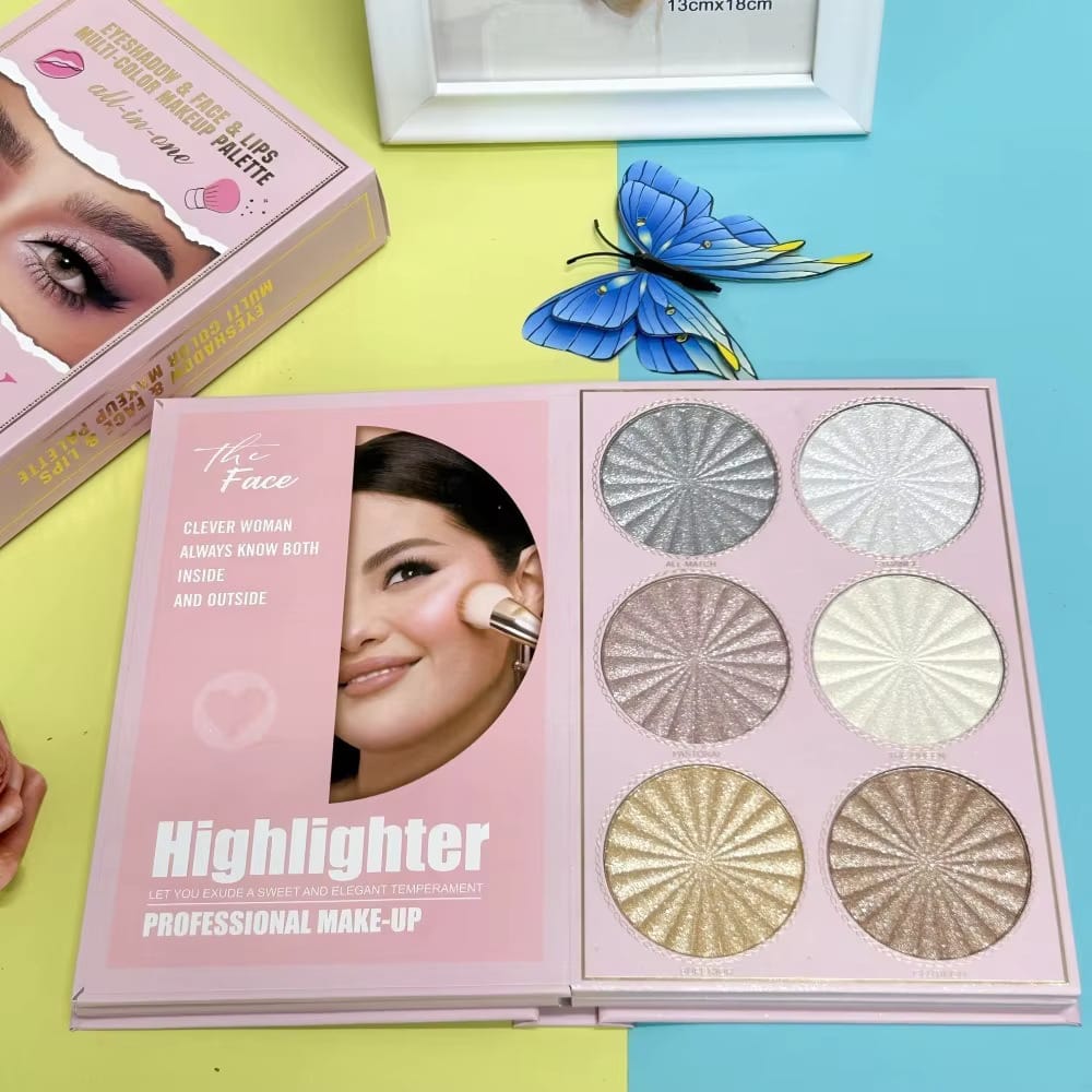 Eyeshadow, Face, and Lip Makeup Palette - All-in-One