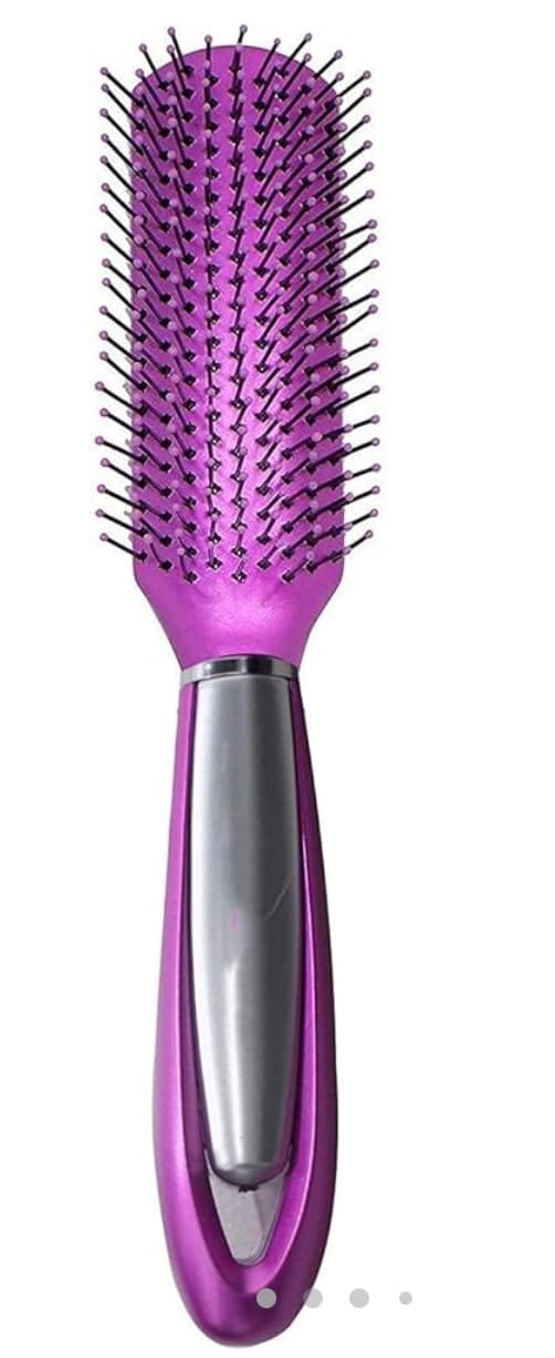 Flat Hair Brush With Handle For Men and Women Colour (Pink)