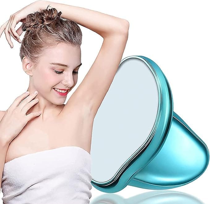 Crystal Hair Remover For Women And Men, Painless Crystal Hair Eraser For Arms Legs & Back, Reusable Hair Removal Stone