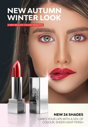 Professional Lipstick - New Autumn Winter Look - Dark Pink (SpotLight Mauve) Shades of Sheer Light Finish" Dark Pink Code E02