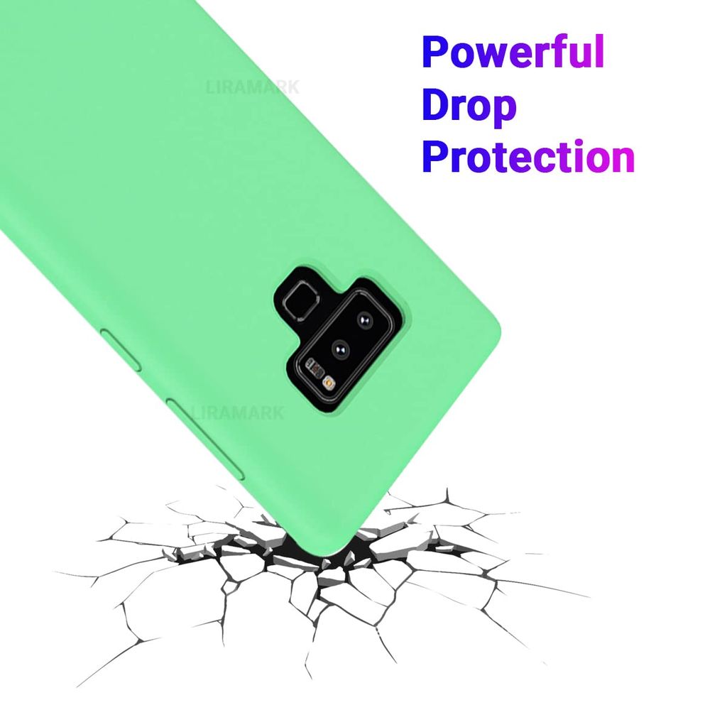 LIRAMARK Liquid Silicone Soft Back Cover Case for Samsung Galaxy Note 9