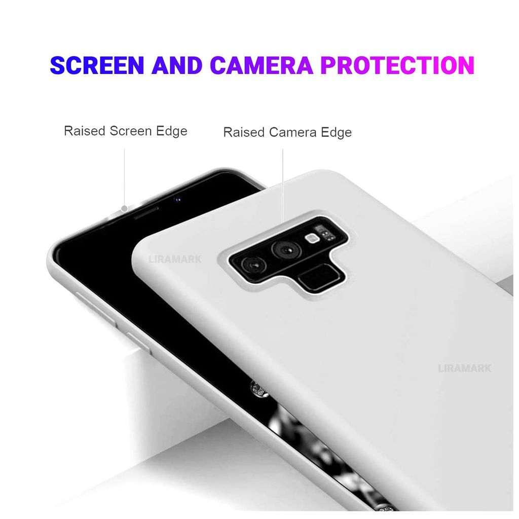 LIRAMARK Liquid Silicone Soft Back Cover Case for Samsung Galaxy Note 9