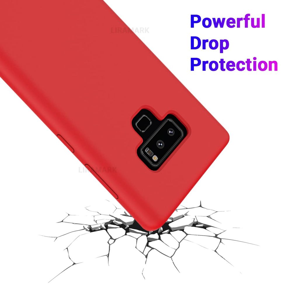 LIRAMARK Liquid Silicone Soft Back Cover Case for Samsung Galaxy Note 9