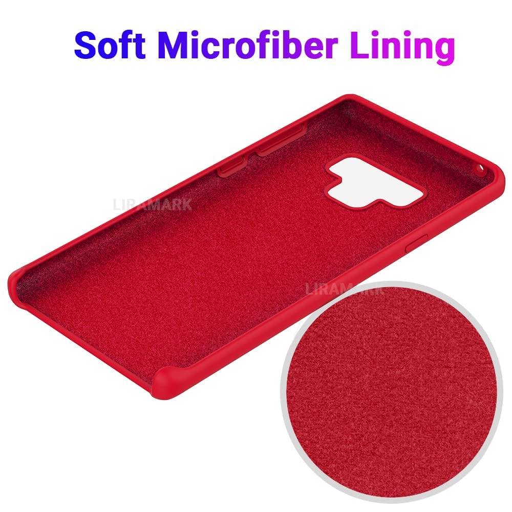 LIRAMARK Liquid Silicone Soft Back Cover Case for Samsung Galaxy Note 9