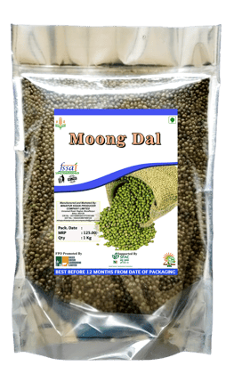 Moong Dal - 1 Kg, 100% Pure, FSSAI Certified | 1Kg