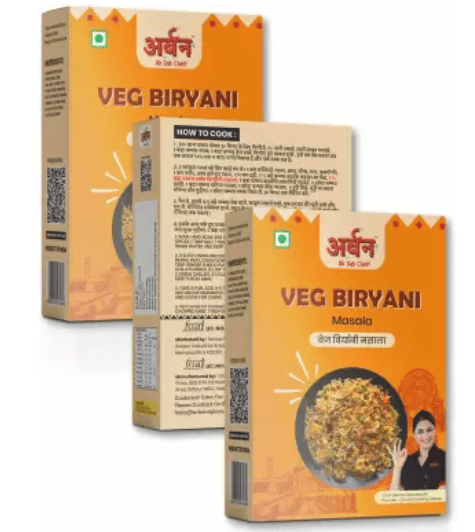 URBAN FOODS Veg Biryani Masala Combo of 50gm X 3 (Pack of 3) 150 g  (Pack of 3)