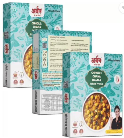 URBAN FOODS Chhole/Chana Masala Premix Combo of 50gm X 3 (Pack of 3) 150 g  (Pack of 3)