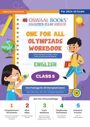 Oswaal One For All Olympiad Workbook Class 5 English for 2024-25 Exam Oswaal Editorial Board
