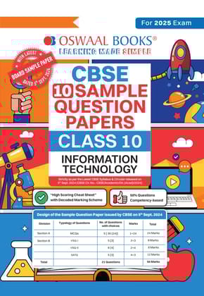 Oswaal CBSE Sample Question Papers Class 10 Information Technology Book (For 2025 Exam) [Paperback] Oswaal Editorial Board