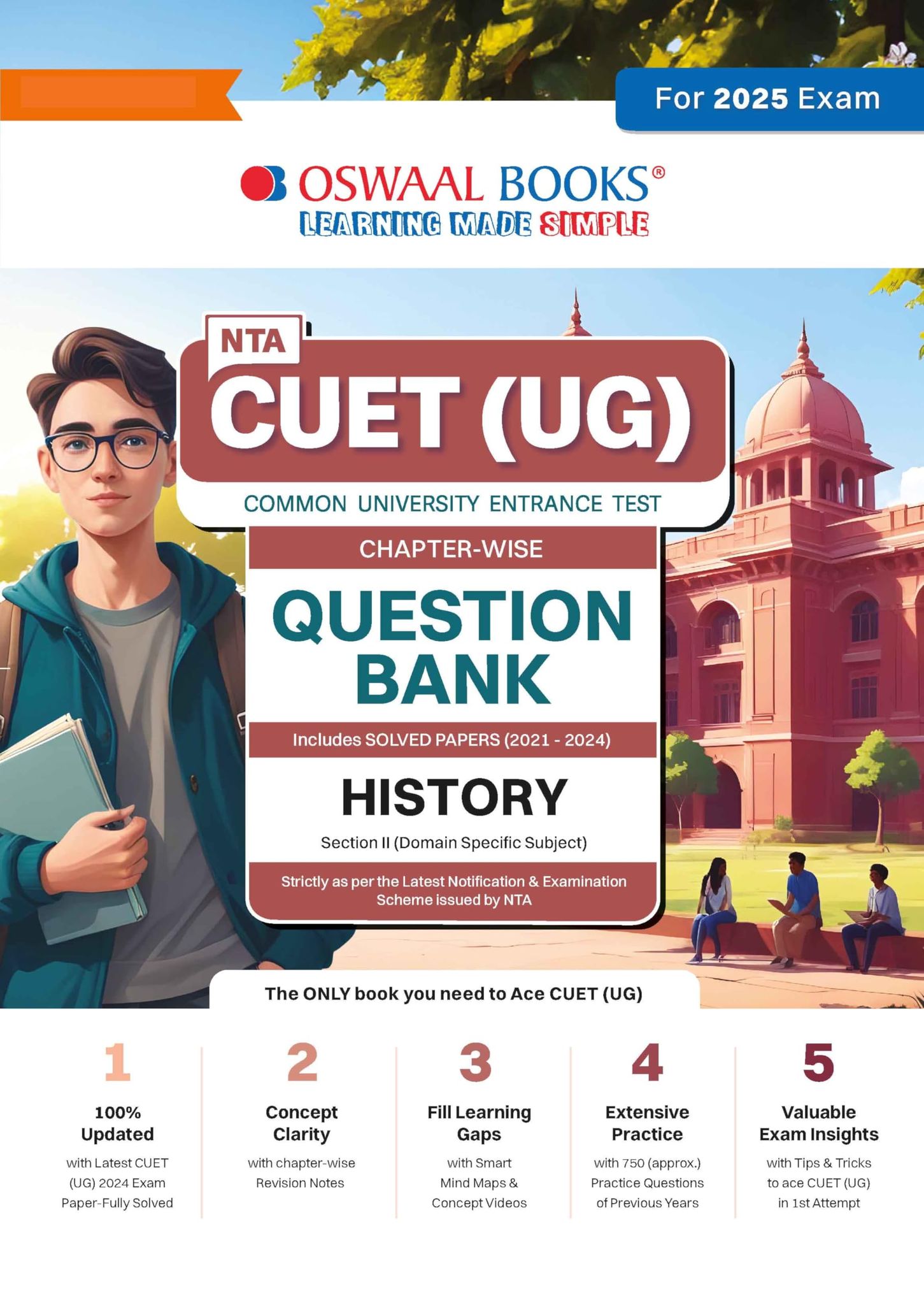 Oswaal NTA CUET (UG) Chapterwise Question Bank History (For 2025 Exam) [Paperback] Oswaal Editorial Board