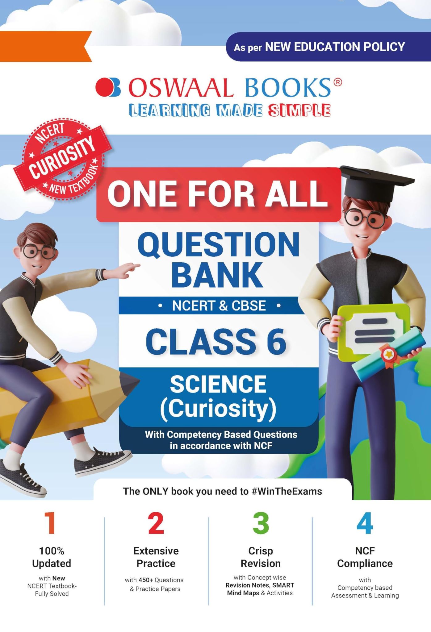 Oswaal One For All Question Bank NCERT & CBSE Class-6 Science - Curiosity (For Latest Exam) [Paperback] Oswaal Editorial Board
