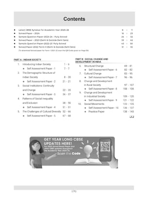 Oswaal CBSE Question Bank Chapterwise and Topicwise SOLVED PAPERS Class 12 Sociology For Exam 2026 [Paperback] Oswaal Editorial Board