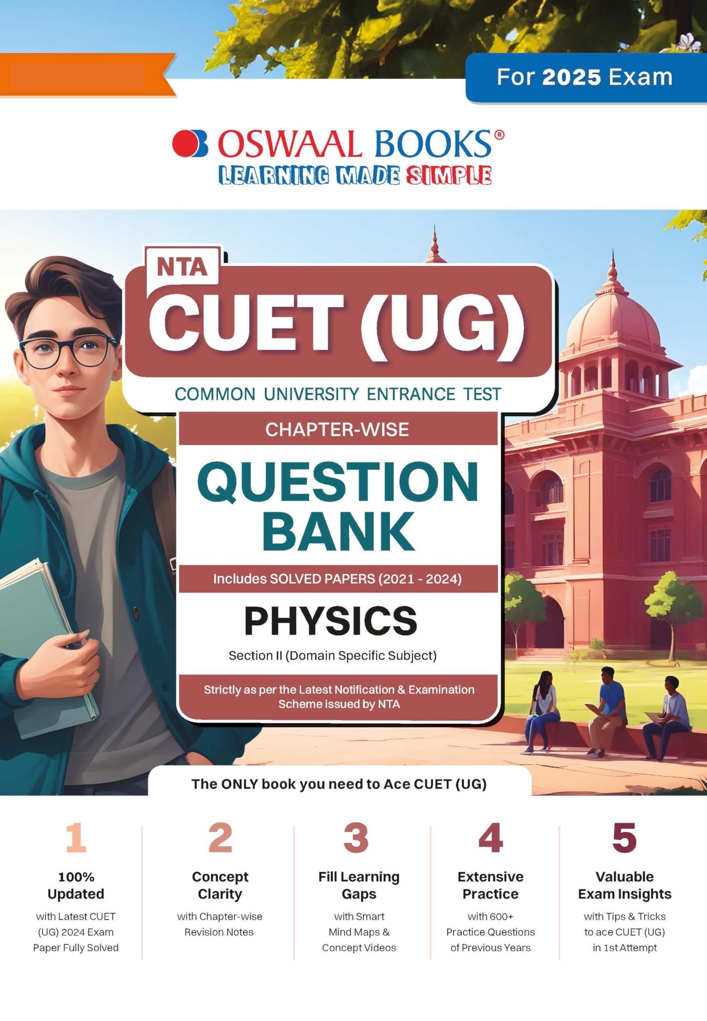 Oswaal Nta Cuet (Ug) Chapterwise Question Bank Physics (For 2025 Exam) Oswaal Editorial Board