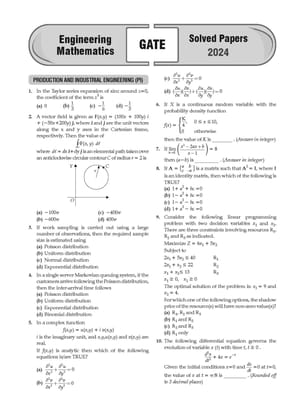 Oswaal GATE 15 Years' Solved Papers Year-wise 2010 to 2024 (Set of 2 Books) | General Aptitude & Engineering Mathematics | For 2025 Exam Oswaal Editorial Board