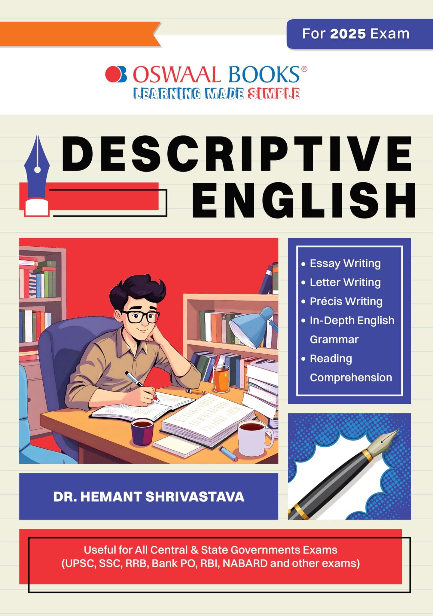Oswaal Descriptive English Useful for UPSC, SSC, RRB, PO, NABARD, and RBI & more [Paperback] Oswaal Editorial Board